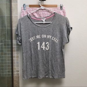 “143” Forever 21 Pajama set